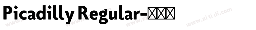 Picadilly Regular字体转换